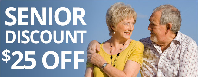 Senior Discount $25 Off